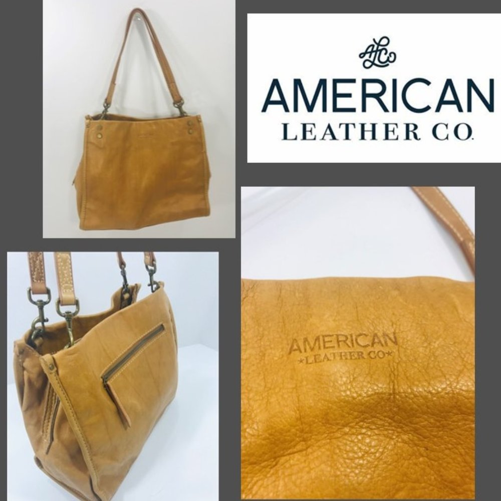 50% OFF American Leather Co. soft leather shoulder bag